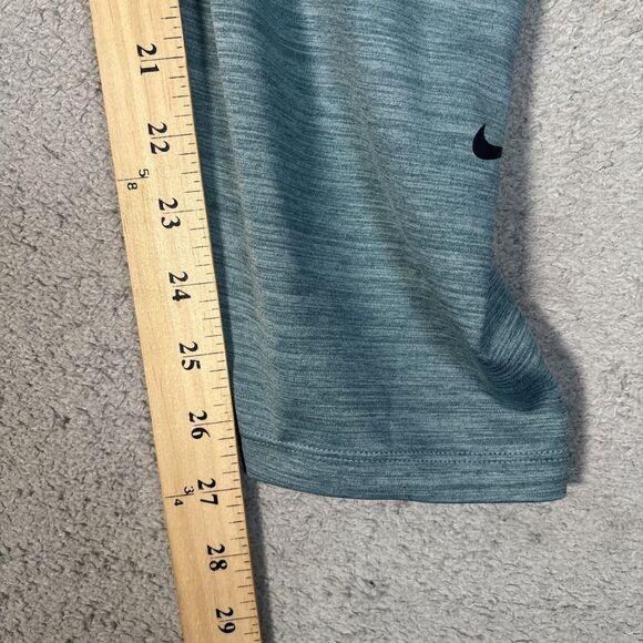 Nike Leggings Women’s Size 3X Dri Fit Heather Blue Ankle Yoga Compression - Picture 7 of 13